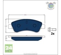 Kit pastiglie freno TRW Anteriore per CITROEN BERLINGO PEUGEOT RANCH 208