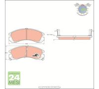 Kit pastiglie freno TRW Anteriore per CITROEN C-CROSSER MITSUBISHI OUTLANDER II