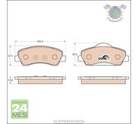 Kit pastiglie freno TRW Anteriore per CITROEN C-ELYSEE C4 PEUGEOT 308 301