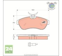 Kit pastiglie freno TRW Anteriore per CITROEN C3 I C2 #k2