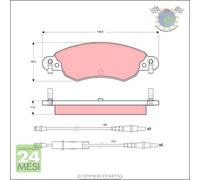 Kit pastiglie freno TRW Anteriore per CITROEN C5 II I