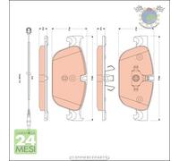 Kit pastiglie freno TRW Anteriore per CITROEN C5 III DS5 DS4 C6 DS PEUGEOT RCZ