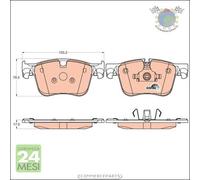 Kit pastiglie freno TRW Anteriore per CITROEN GRAND C4 II PEUGEOT 3008 508 308