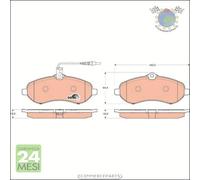 Kit pastiglie freno TRW Anteriore per CITROEN JUMPY FIAT SCUDO PEUGEOT EXPER #m9