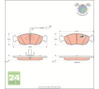 Kit pastiglie freno TRW Anteriore per CITROEN XSARA PEUGEOT 306 205