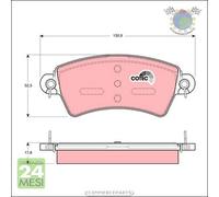 Kit pastiglie freno TRW Anteriore per CITROEN XSARA PEUGEOT 306 206
