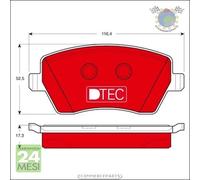 Kit pastiglie freno TRW Anteriore per DACIA DUSTER DOKKER LOGAN LODGY LADA L #rw