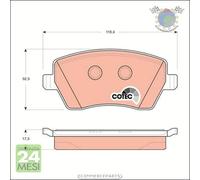 Kit pastiglie freno TRW Anteriore per DACIA DUSTER DOKKER LOGAN LODGY LADA LARG