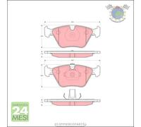 Kit pastiglie freno TRW Anteriore per DAIMLER JAGUAR XK XJ #l9