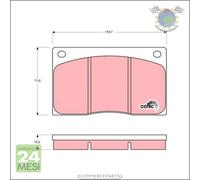 Kit pastiglie freno TRW Anteriore per DAIMLER LANDAULETTE LIMOUSINE COUPE 2.8 X