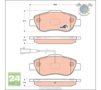 Kit pastiglie freno TRW Anteriore per FIAT FIORINO PANDA DOBLO QUBO 500 FORD KA