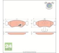 Kit pastiglie freno TRW Anteriore per FORD COURIER FIESTA KA MAZDA 121