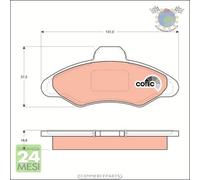 Kit pastiglie freno TRW Anteriore per FORD ESCORT ORION #vr