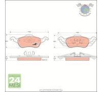 Kit pastiglie freno TRW Anteriore per FORD FOCUS