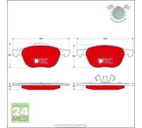 Kit pastiglie freno TRW Anteriore per FORD GRAND C-MAX ECOSPORT FOCUS KUGA M #l1