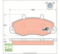 Kit pastiglie freno TRW Anteriore per FORD TRANSIT #i3