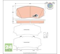 Kit pastiglie freno TRW Anteriore per FORD USA EDGE MAZDA CX-9 CX-7 MITSUBISHI