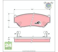 Kit pastiglie freno TRW Anteriore per GEO TRACKER SUZUKI VITARA JIMNY
