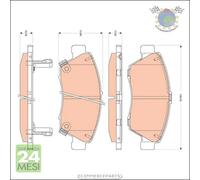 Kit pastiglie freno TRW Anteriore per HONDA CIVIC VIII #s3