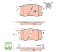 Kit pastiglie freno TRW Anteriore per HYUNDAI ACCENT KIA RIO