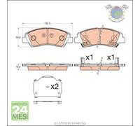 Kit pastiglie freno TRW Anteriore per HYUNDAI i10 MERCEDES SPRINTER 319