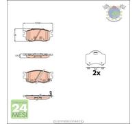 Kit pastiglie freno TRW Anteriore per HYUNDAI i20 #tw