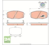 Kit pastiglie freno TRW Anteriore per HYUNDAI i30 KIA CEE'D PRO RENAULT LAGUNA
