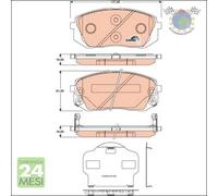 Kit pastiglie freno TRW Anteriore per HYUNDAI ix35 KIA SPORTAGE CARENS