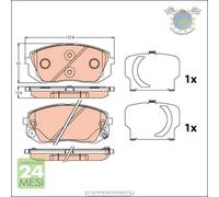 Kit pastiglie freno TRW Anteriore per HYUNDAI ix35 KIA SPORTAGE SOUL