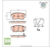 Kit pastiglie freno TRW Anteriore per HYUNDAI TUCSON KIA SPORTAGE