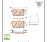 Kit pastiglie freno TRW Anteriore per HYUNDAI VELOSTER ELANTRA i30 KIA SORENTO