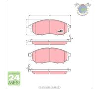 Kit pastiglie freno TRW Anteriore per INFINITI QX50 Q70 Q60 M35 FX EX M G NISSA