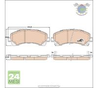 Kit pastiglie freno TRW Anteriore per ISUZU D-MAX #tm