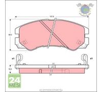 Kit pastiglie freno TRW Anteriore per ISUZU TROOPER OPEL MONTEREY A
