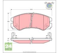 Kit pastiglie freno TRW Anteriore per ISUZU TROOPER OPEL MONTEREY B FRONTERA A