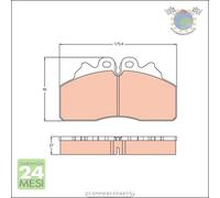 Kit pastiglie freno TRW Anteriore per IVECO EUROCARGO EUROFIRE
