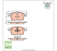 Kit pastiglie freno TRW Anteriore per JAGUAR F-PACE XF XE #qn