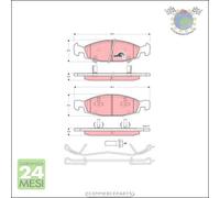 Kit pastiglie freno TRW Anteriore per JEEP GRAND CHEROKEE II