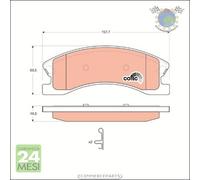Kit pastiglie freno TRW Anteriore per JEEP GRAND CHEROKEE II #ui