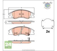 Kit pastiglie freno TRW Anteriore per KIA CERATO #t2