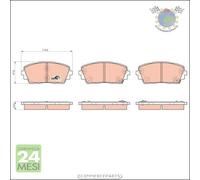 Kit pastiglie freno TRW Anteriore per KIA PICANTO #tk