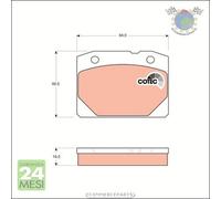 Kit pastiglie freno TRW Anteriore per LADA 1200-1600 1200-1500 TOSCANA NOVA