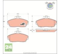 Kit pastiglie freno TRW Anteriore per LAND ROVER FREELANDER I