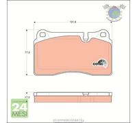 Kit pastiglie freno TRW Anteriore per LAND ROVER RANGE III I