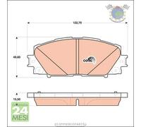 Kit pastiglie freno TRW Anteriore per LEXUS CT TOYOTA PRIUS