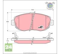 Kit pastiglie freno TRW Anteriore per LEXUS SC IS GS TOYOTA SUPRA