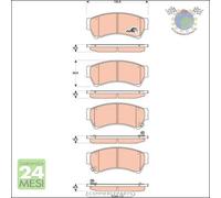 Kit pastiglie freno TRW Anteriore per MAZDA 6 #tb