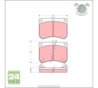 Kit pastiglie freno TRW Anteriore per MAZDA MX-3 323 121