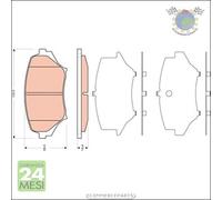Kit pastiglie freno TRW Anteriore per MAZDA MX-5 #sf