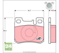 Kit pastiglie freno TRW Anteriore per MERCEDES 190 2.3